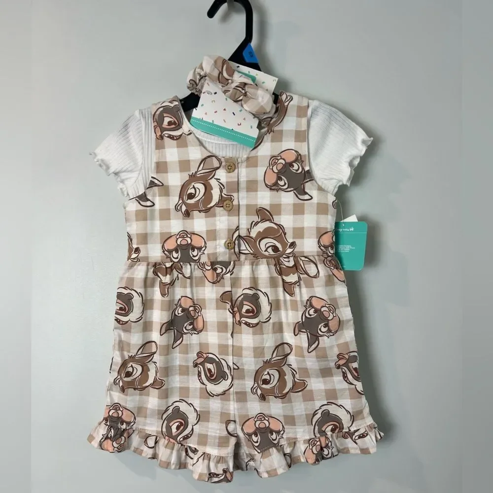 NWT Disney Baby Bambi Thumper Romper with tee Size 24 months